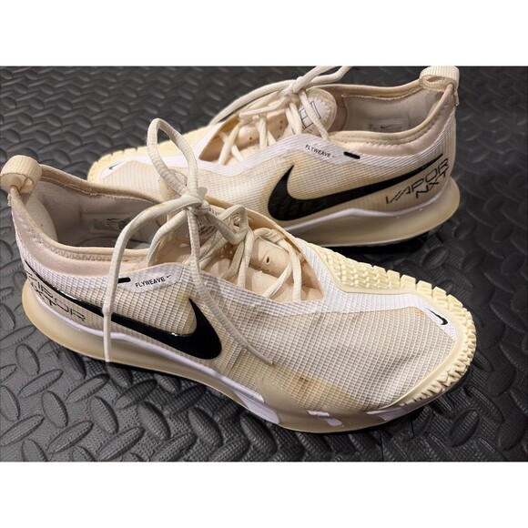 Nike React Vapor NXT HC White Black Beige Men's Sz 8 Tennis Shoes CV0724-101 - Picture 2 of 8